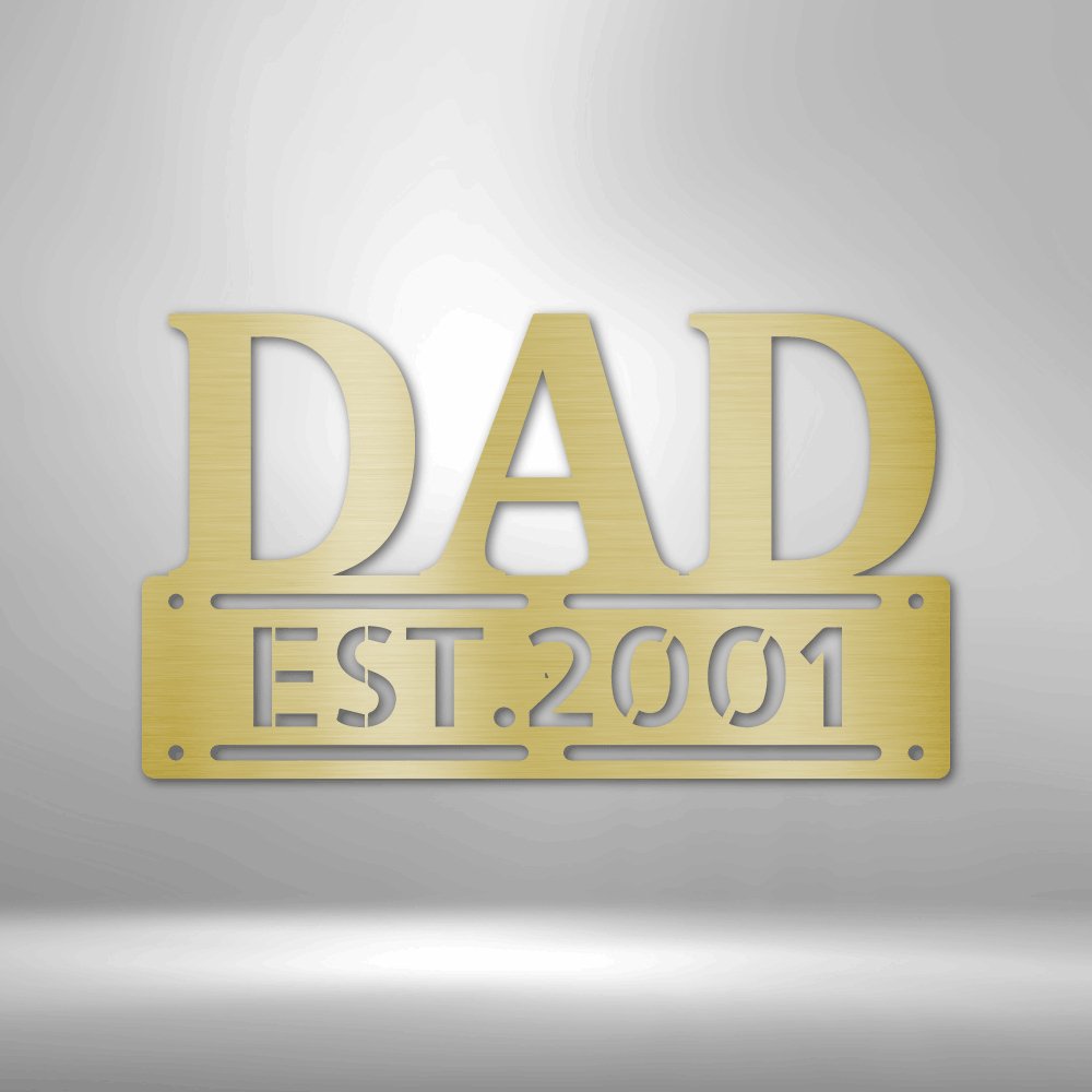 Kate McEnroe New York Custom Dad Metal Wall Art, Personalized Father&