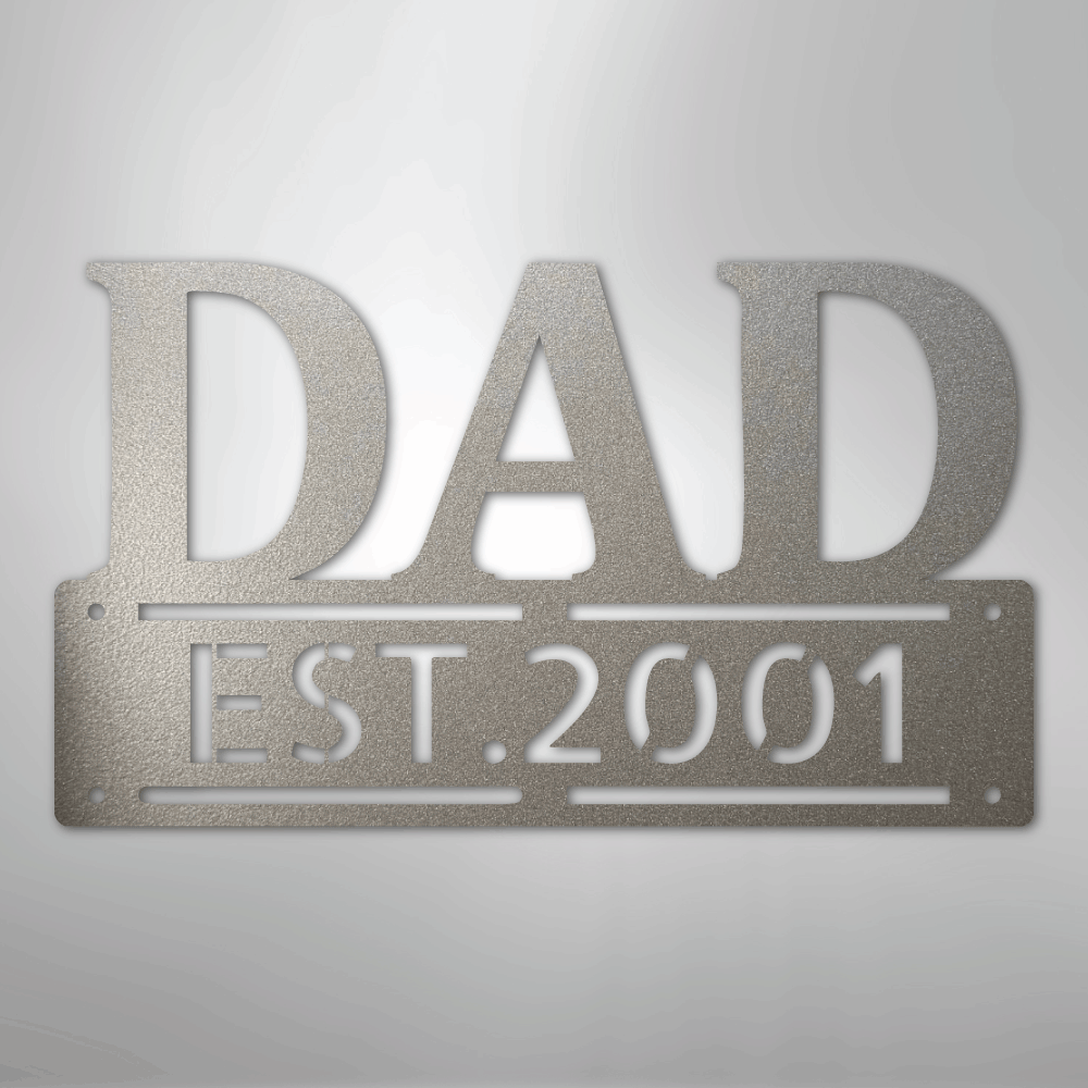 Kate McEnroe New York Custom Dad Metal Wall Art, Personalized Father&
