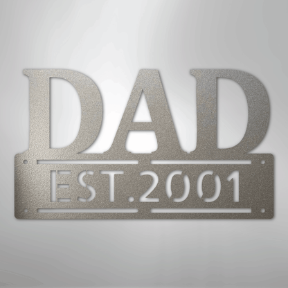 Kate McEnroe New York Custom Dad Metal Wall Art, Personalized Father&