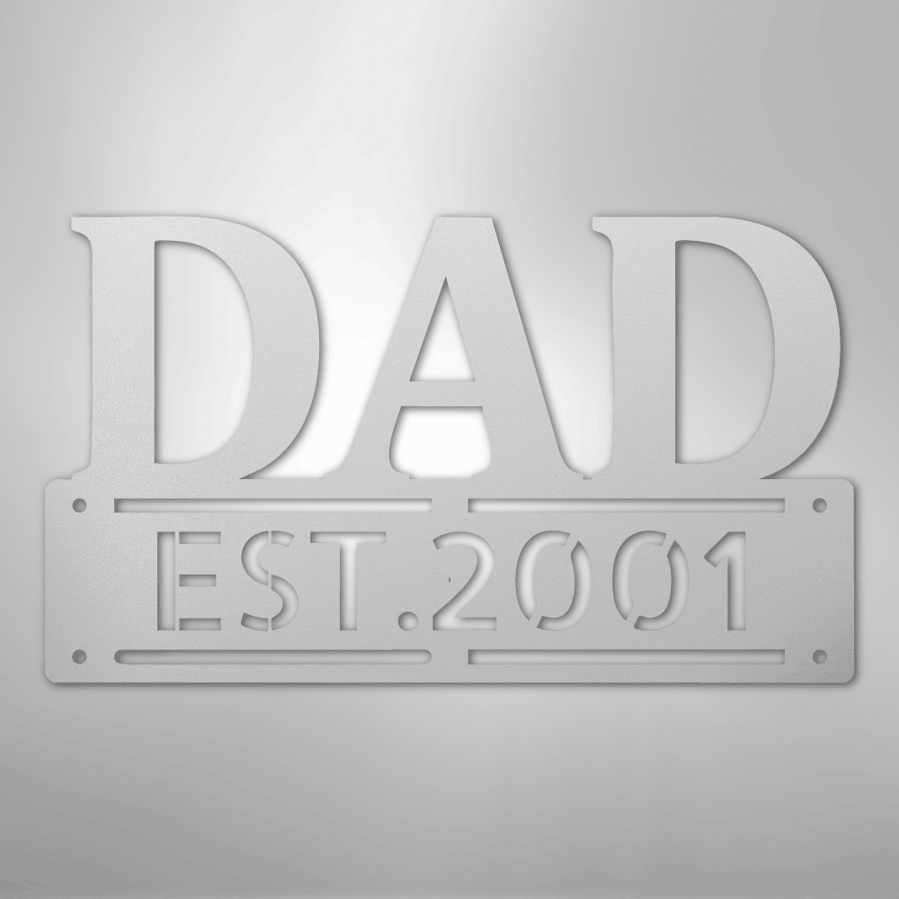 Kate McEnroe New York Custom Dad Metal Wall Art, Personalized Father&