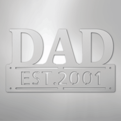Kate McEnroe New York Custom Dad Metal Wall Art, Personalized Father&