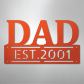Kate McEnroe New York Custom Dad Metal Wall Art, Personalized Father&