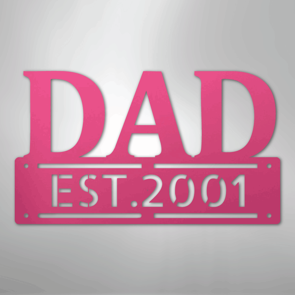 Kate McEnroe New York Custom Dad Metal Wall Art, Personalized Father&