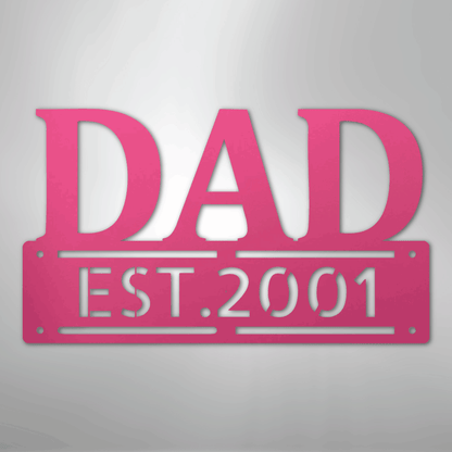Kate McEnroe New York Custom Dad Metal Wall Art, Personalized Father&
