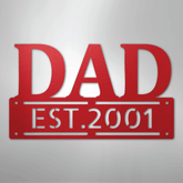 Kate McEnroe New York Custom Dad Metal Wall Art, Personalized Father&