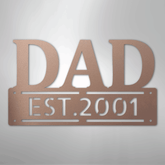 Kate McEnroe New York Custom Dad Metal Wall Art, Personalized Father&