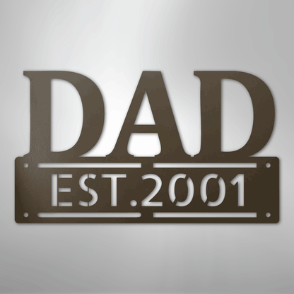 Kate McEnroe New York Custom Dad Metal Wall Art, Personalized Father&