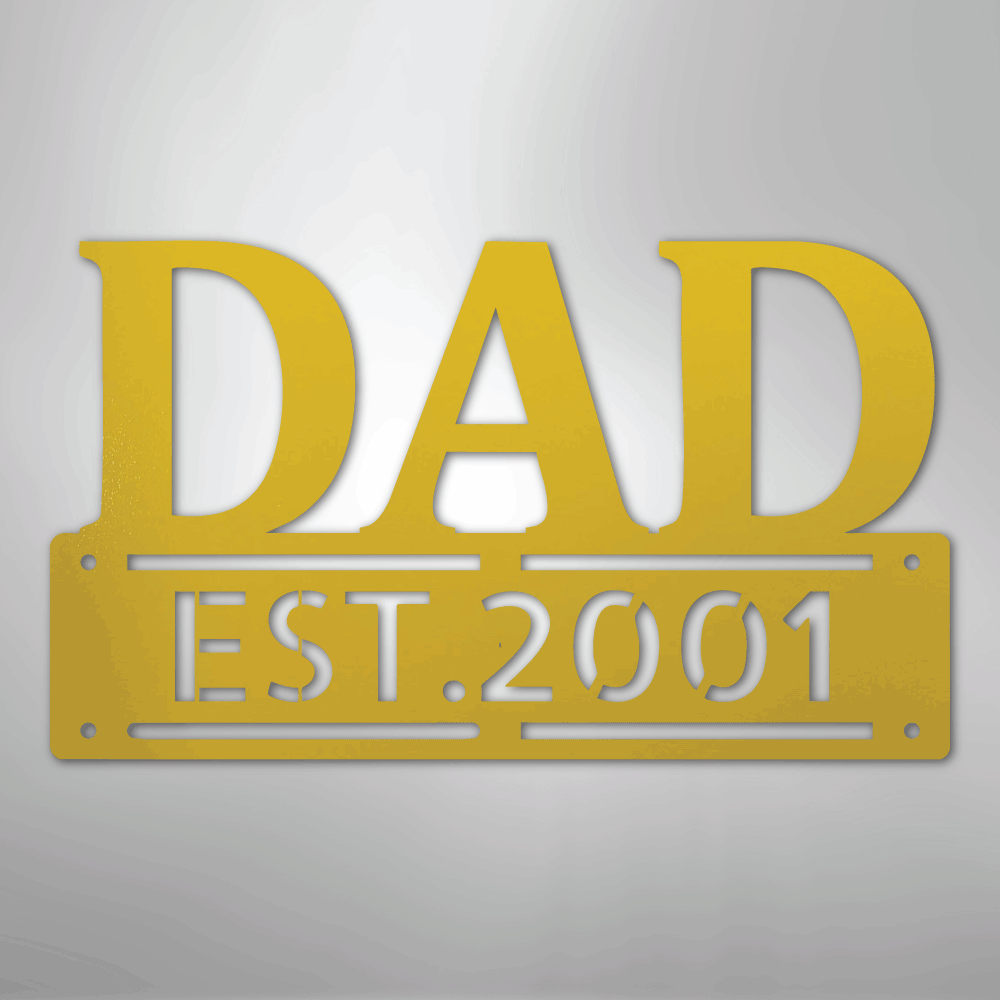 Kate McEnroe New York Custom Dad Metal Wall Art, Personalized Father&