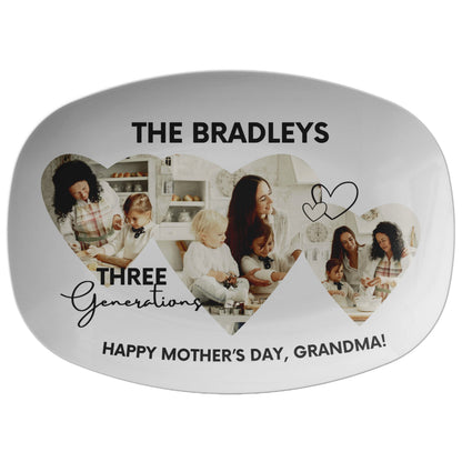 Kate McEnroe New York Custom Family Generations Serving Platter, Personalized Mother&