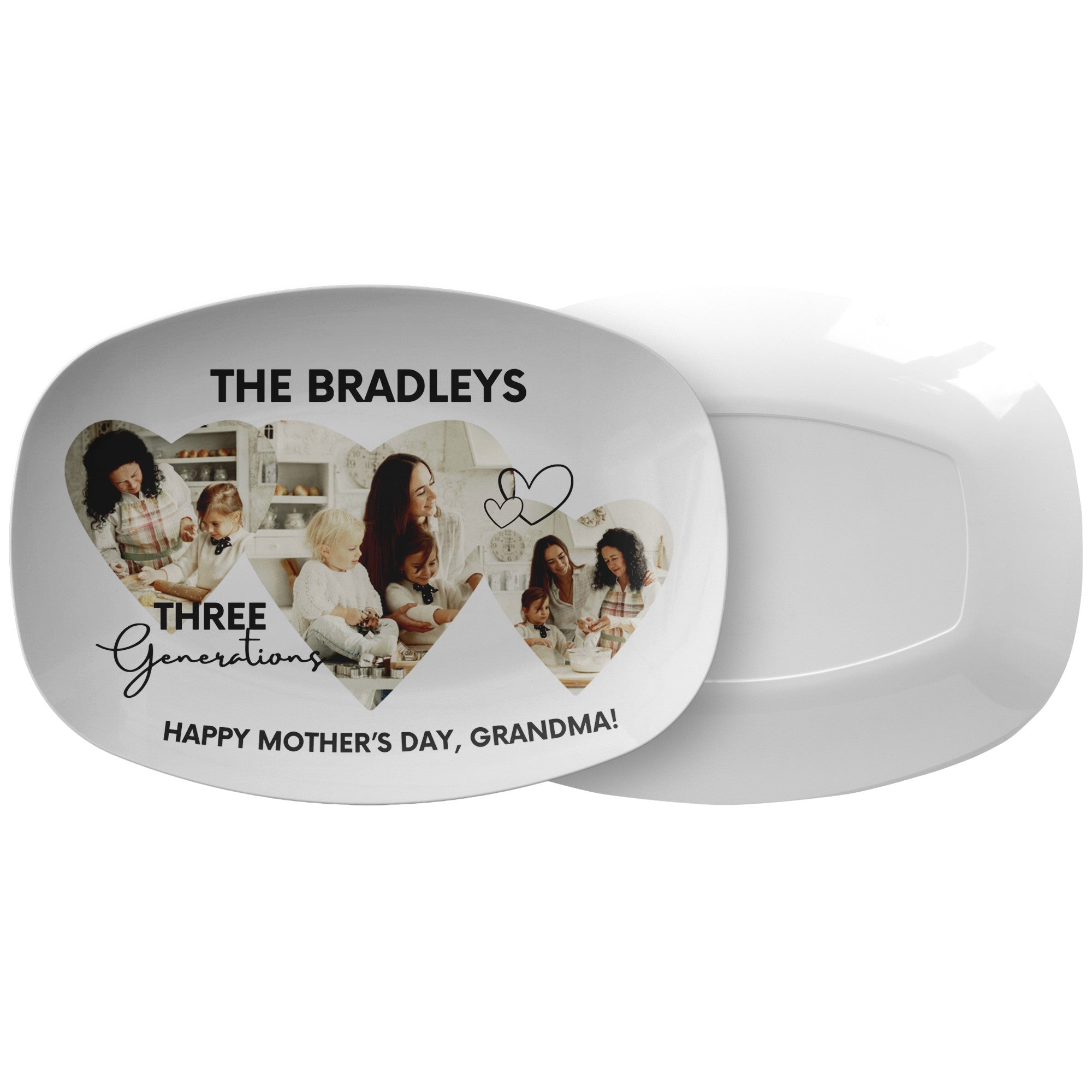 Kate McEnroe New York Custom Family Generations Serving Platter, Personalized Mother&