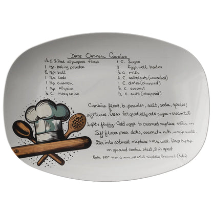 teelaunch Custom Handwritten Recipe Platter, Chef Gift Kitchenware 9727