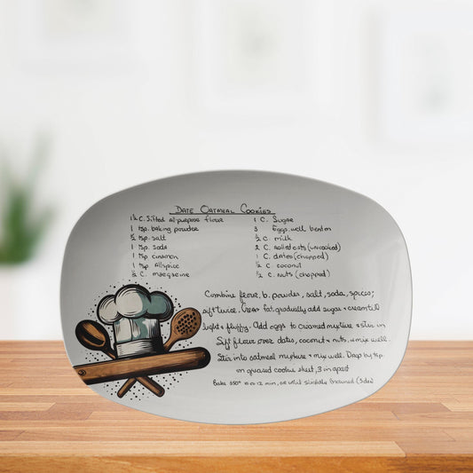 Kate McEnroe New York Custom Handwritten Recipe Platter, Chef Gift Personalized Platters PP1-COK-VIN-3