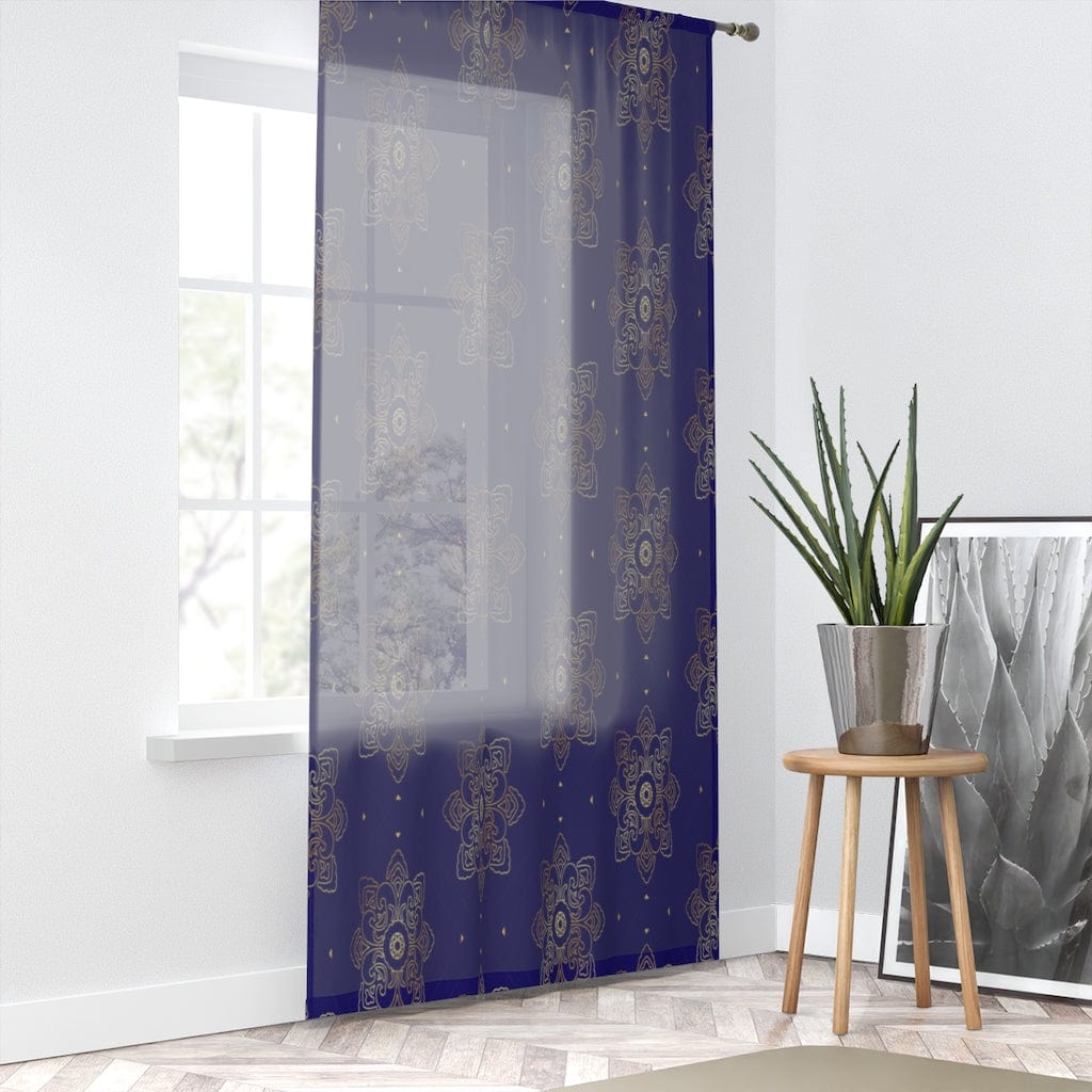 Kate McEnroe New York Damask Print Sheer Window CurtainWindow Curtains18145222934871472283