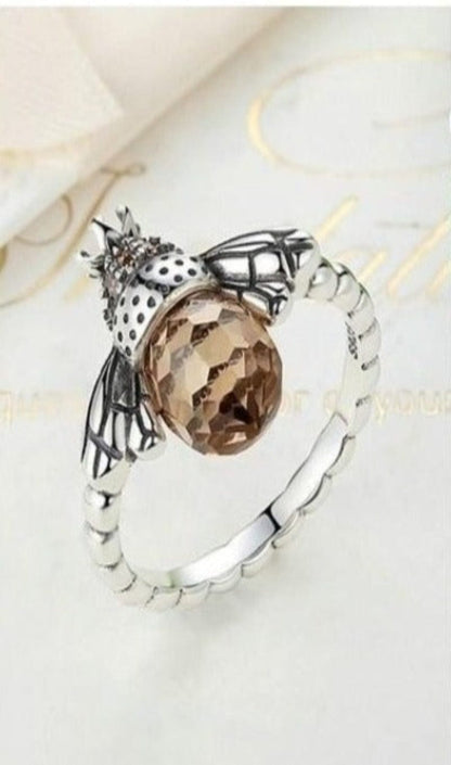 Kate McEnroe New York Dancing Bees 925 Sterling Silver Bee Ring Rings Size 5 5320612-size-5