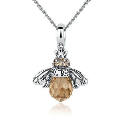 Kate McEnroe New York Dancing Bees 925 Sterling Silver Pendant &amp; Necklace Necklaces pendant necklace 742502-pendant-necklace