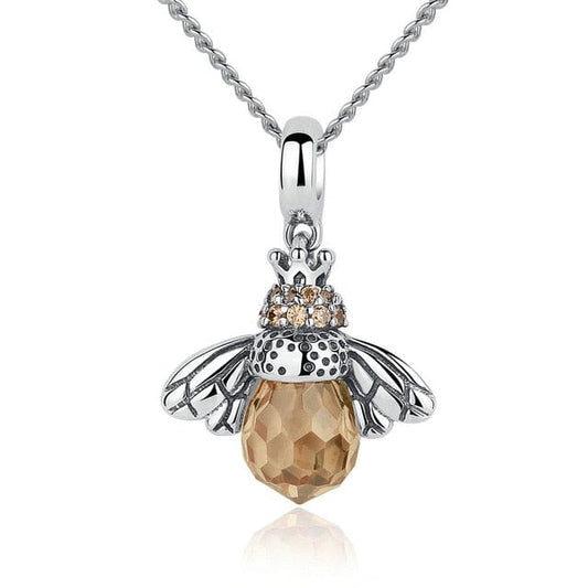 Kate McEnroe New York Dancing Bees 925 Sterling Silver Pendant & Necklace Necklaces pendant necklace 742502-pendant-necklace