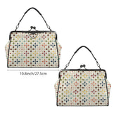 Kate McEnroe New York Danish Modern Floral Scandinavian Mid Century Kiss Lock HandbagCrossbody BagsD3429244