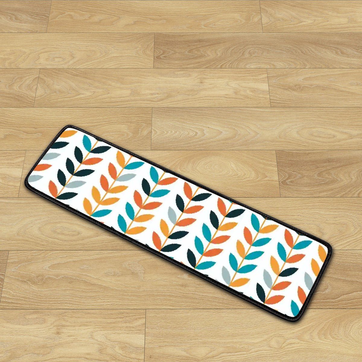 Kate McEnroe New York Danish Modern Floral Stair Treads, Retro Scandinavian Non Slip Step MatStair TreadsugRZe1sNj7