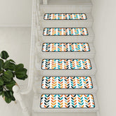 Kate McEnroe New York Danish Modern Floral Stair Treads, Retro Scandinavian Non Slip Step MatStair TreadsugRZe1sNj7