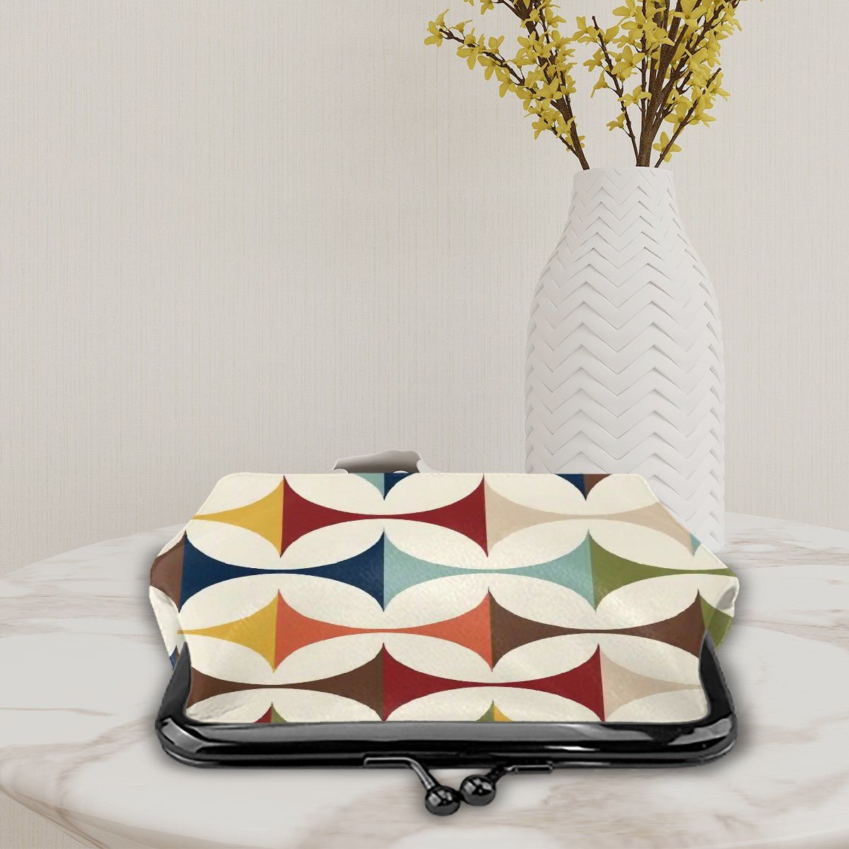 Kate McEnroe New York Danish Modern Geometric Kiss Lock Coin Purse, MCM Retro PouchCoin Purses89TbDnJDer