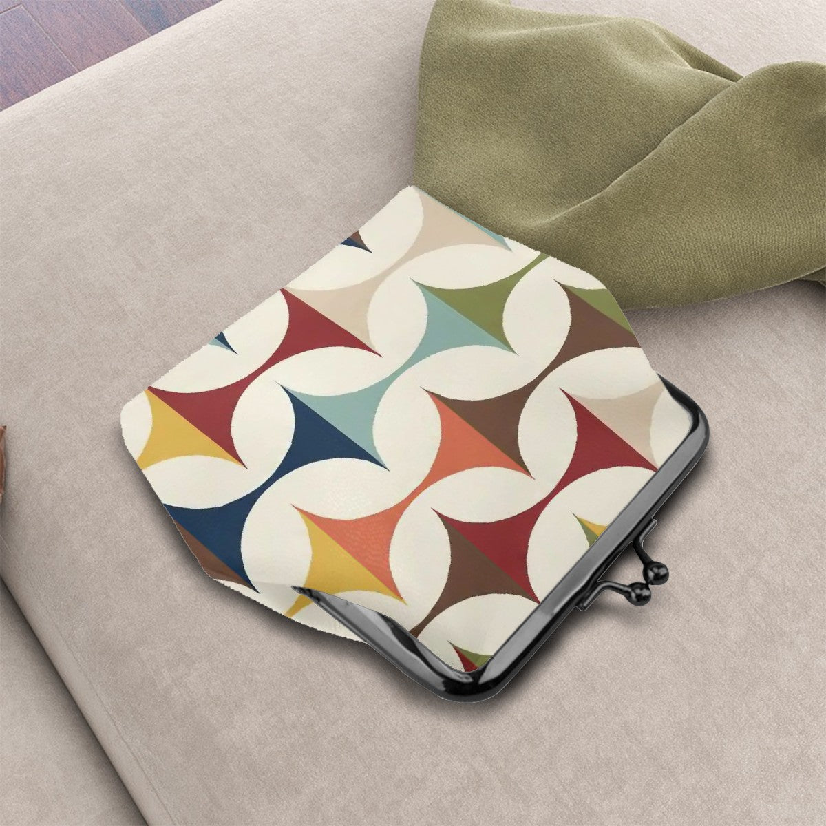 Kate McEnroe New York Danish Modern Geometric Kiss Lock Coin Purse, MCM Retro PouchCoin Purses89TbDnJDer