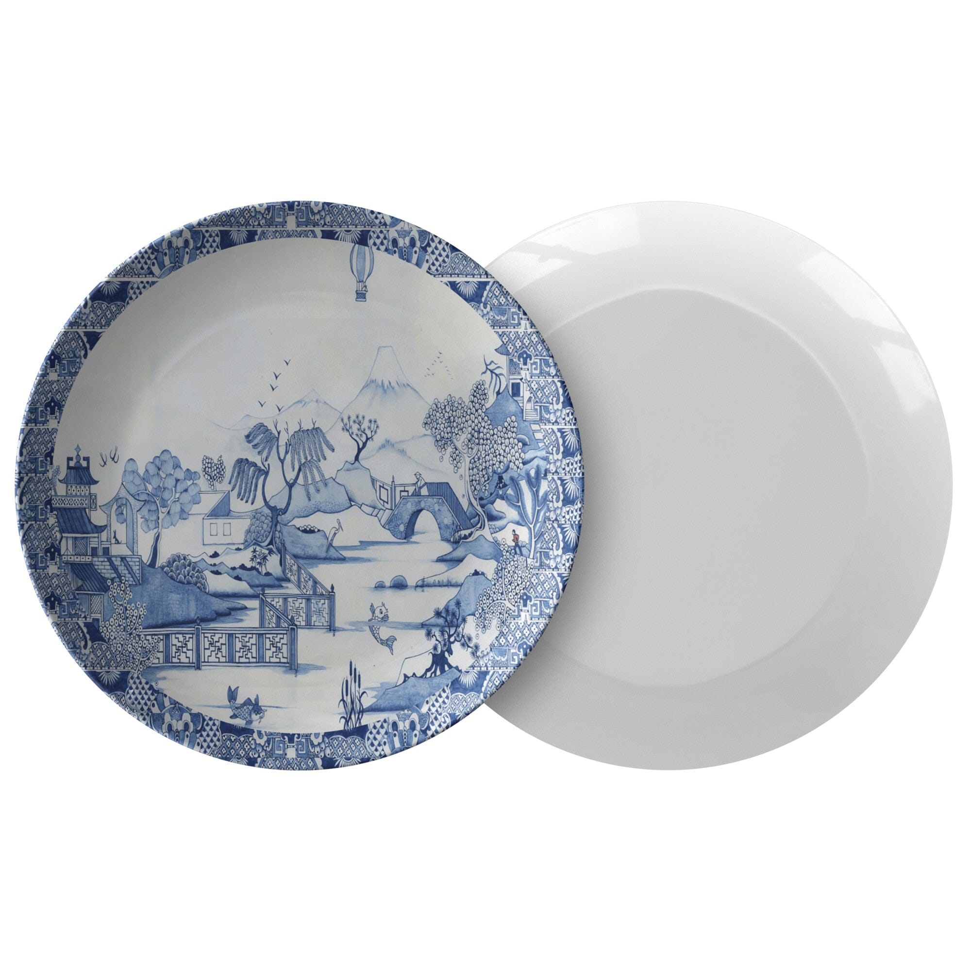 Kate McEnroe New York Dinner Plate in Blue Willow ChinoiseriePlates9820SINGLE