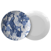 Kate McEnroe New York Dinner Plate in Elegant Chinoiserie Floral PeacockPlates9820SINGLE