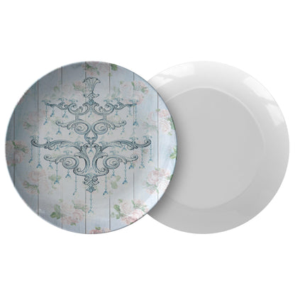 Kate McEnroe New York Dinner Plate in Elegant Shabby Chic ChandeliersPlates9820SINGLE