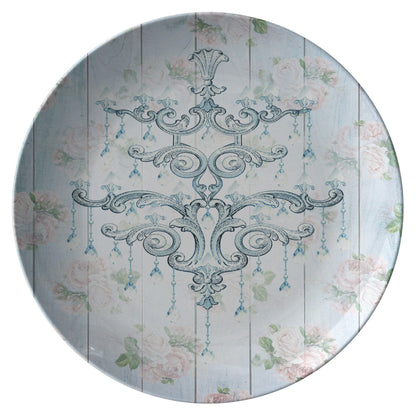 Kate McEnroe New York Dinner Plate in Elegant Shabby Chic ChandeliersPlates9820SINGLE