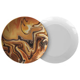 Kate McEnroe New York Dinner Plate in Exotic Liquid Gold Marble PrintPlates9820SINGLE