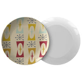 Kate McEnroe New York Dinner Plate in Mid Century Modern Geometric PrintPlatesP20 - GEO - YEL - 19S