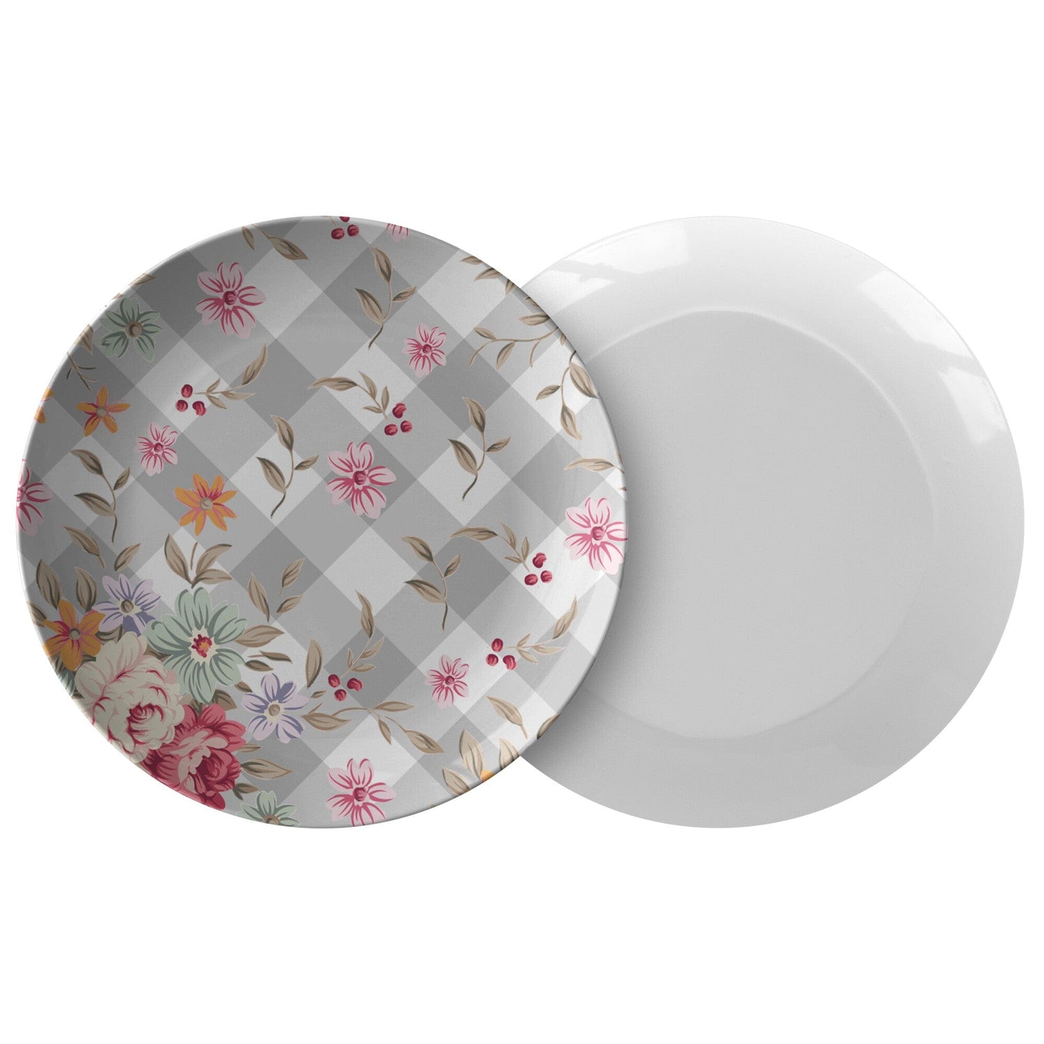 Kate McEnroe New York Dinner Plates in Shabby Chic FloralPlates9820SINGLE