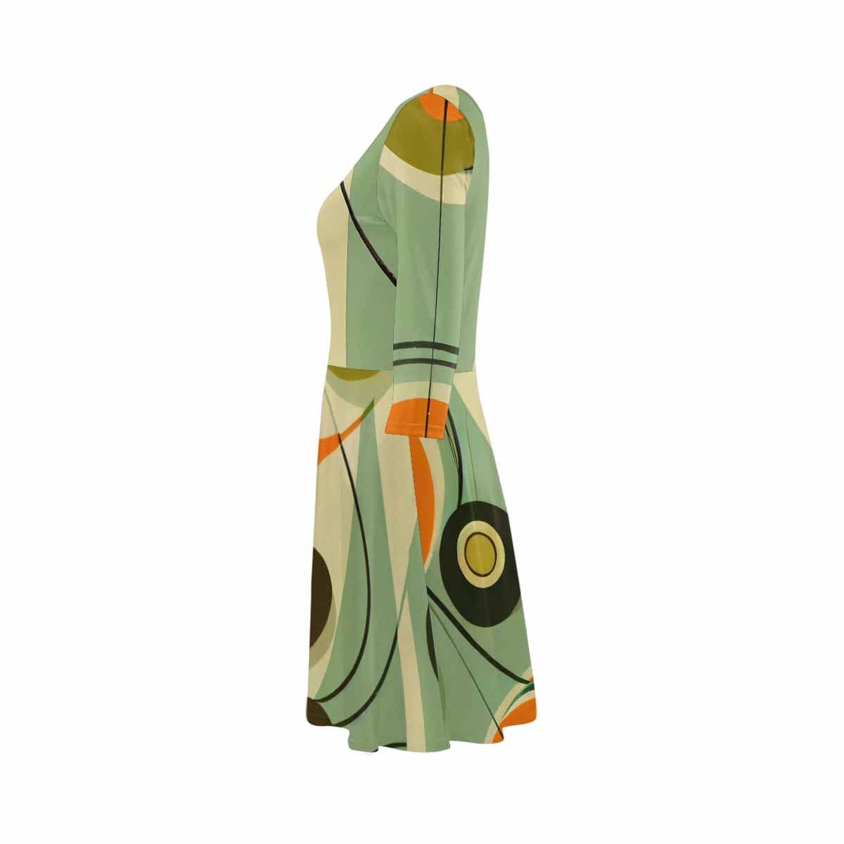 Kate McEnroe New York Doobie Dee 70s Groovy Retro 3/4 Sleeve Sundress - 2181723DressesDG1548364DXH774D