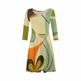 Kate McEnroe New York Doobie Dee 70s Groovy Retro 3/4 Sleeve Sundress - 2181723DressesDG1548364DXH774D