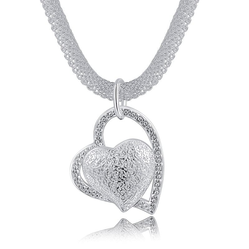 Kate McEnroe New York Double Heart Pendant Necklace Necklaces 40036696-45cm