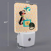 Kate McEnroe New York Doxie Dog Atomic Cat MCM Night Light, Retro Starburst Mid Century Dachshund DecorNight Lightstu4cudyn3q