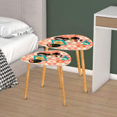 Kate McEnroe New York Doxie Dog, Atomic Kitsch Cat Dachshund Accent Tables, Mid Century Modern Retro Nesting TablesNesting TablesHltJvkKkJG