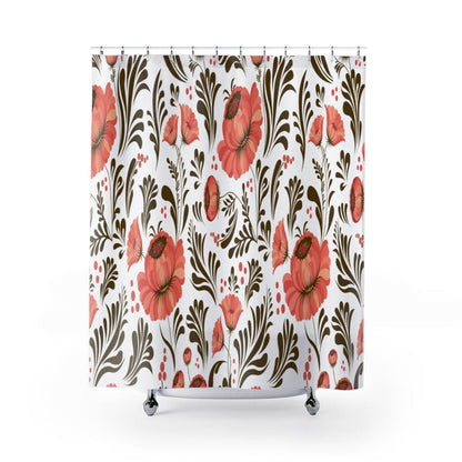 Kate McEnroe New York Elegant Floral Shower Curtains Home Decor 71&quot; × 74&quot; 80072835484145119066
