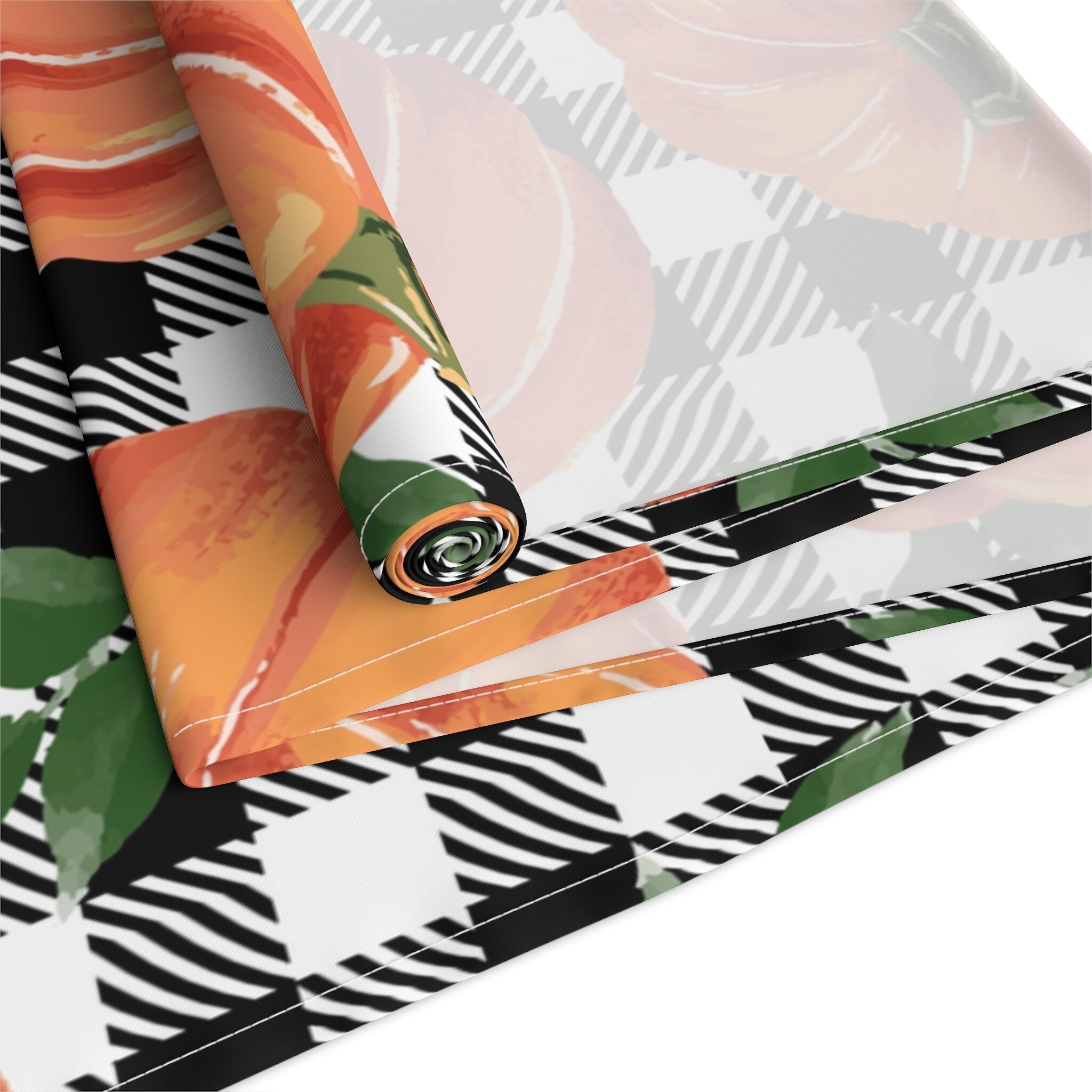 Kate McEnroe New York Fall Pumpkins Gingham Table Runner, Autumn Kitchen Decor, Thanksgiving Dining Table Decoration, Fall Floral Tabletop Decor, Table Linen GiftTable Runners16580672564762382852