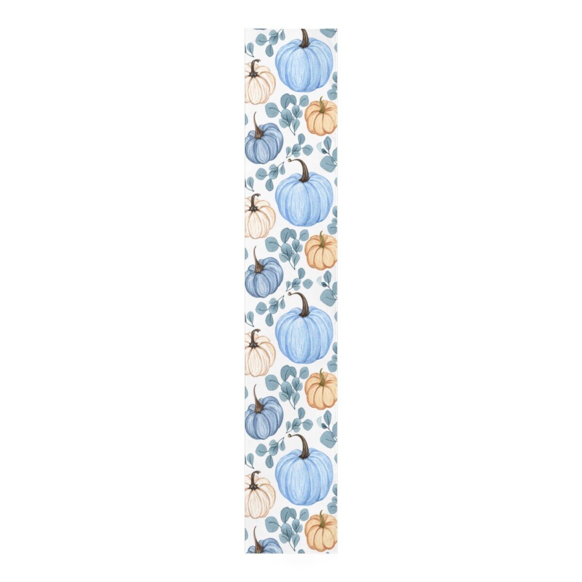 Kate McEnroe New York Fall Table Runner Blue Pumpkin Farmhouse Floral Thanksgiving DecorTable Runners10887444341079734443