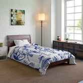 Kate McEnroe New York Floral Blue and White Chinoiserie Jungle Botanical Toile ComforterComforters19352911491681014871