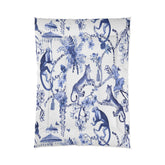 Kate McEnroe New York Floral Blue and White Chinoiserie Jungle Botanical Toile ComforterComforters63686762632495954273