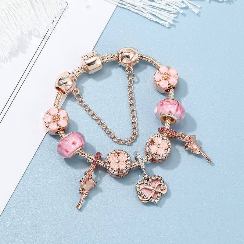 Kate McEnroe New York Floral Crystal Beads Charm Bracelets Bracelets