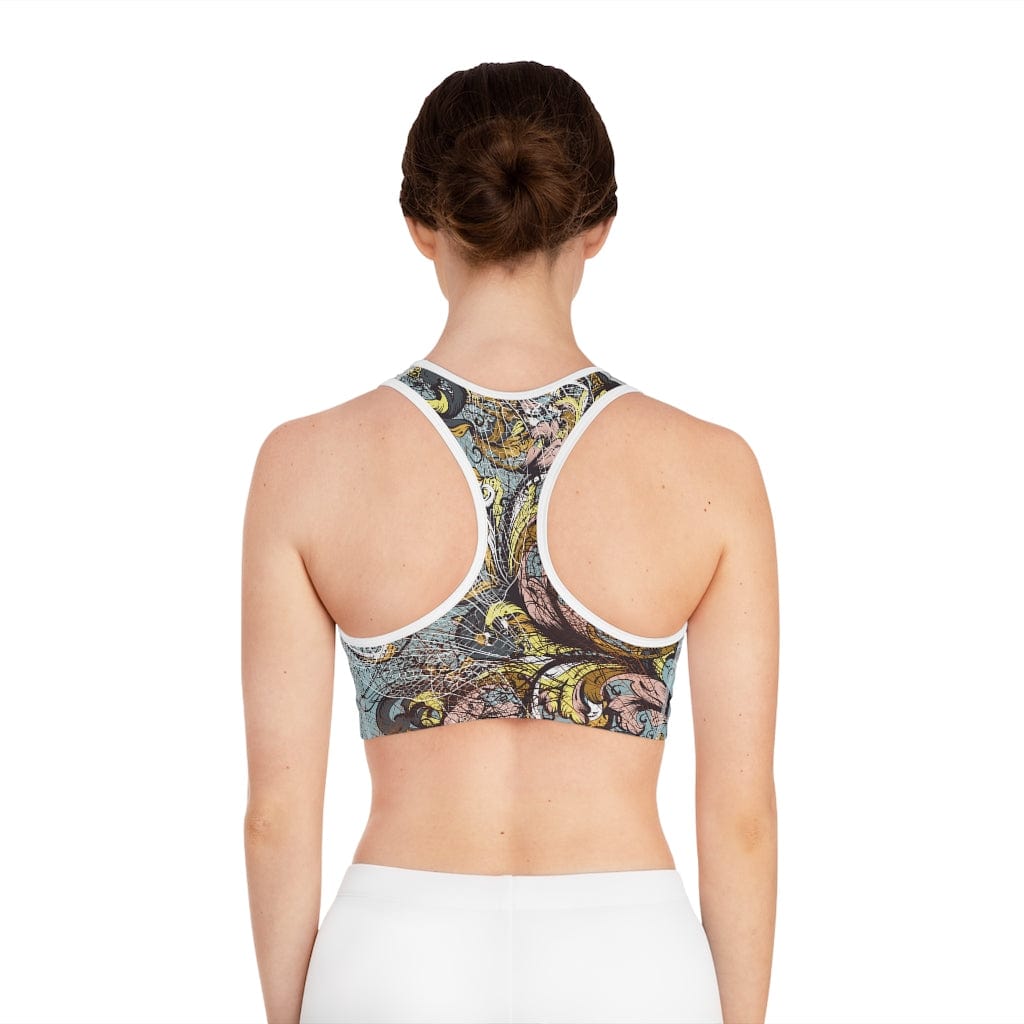 Kate McEnroe New York Floral Dragonfly Sports BraSports Bra3549444934