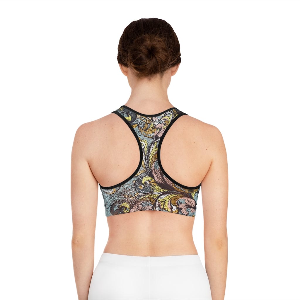 Kate McEnroe New York Floral Dragonfly Sports BraSports Bra3549444939