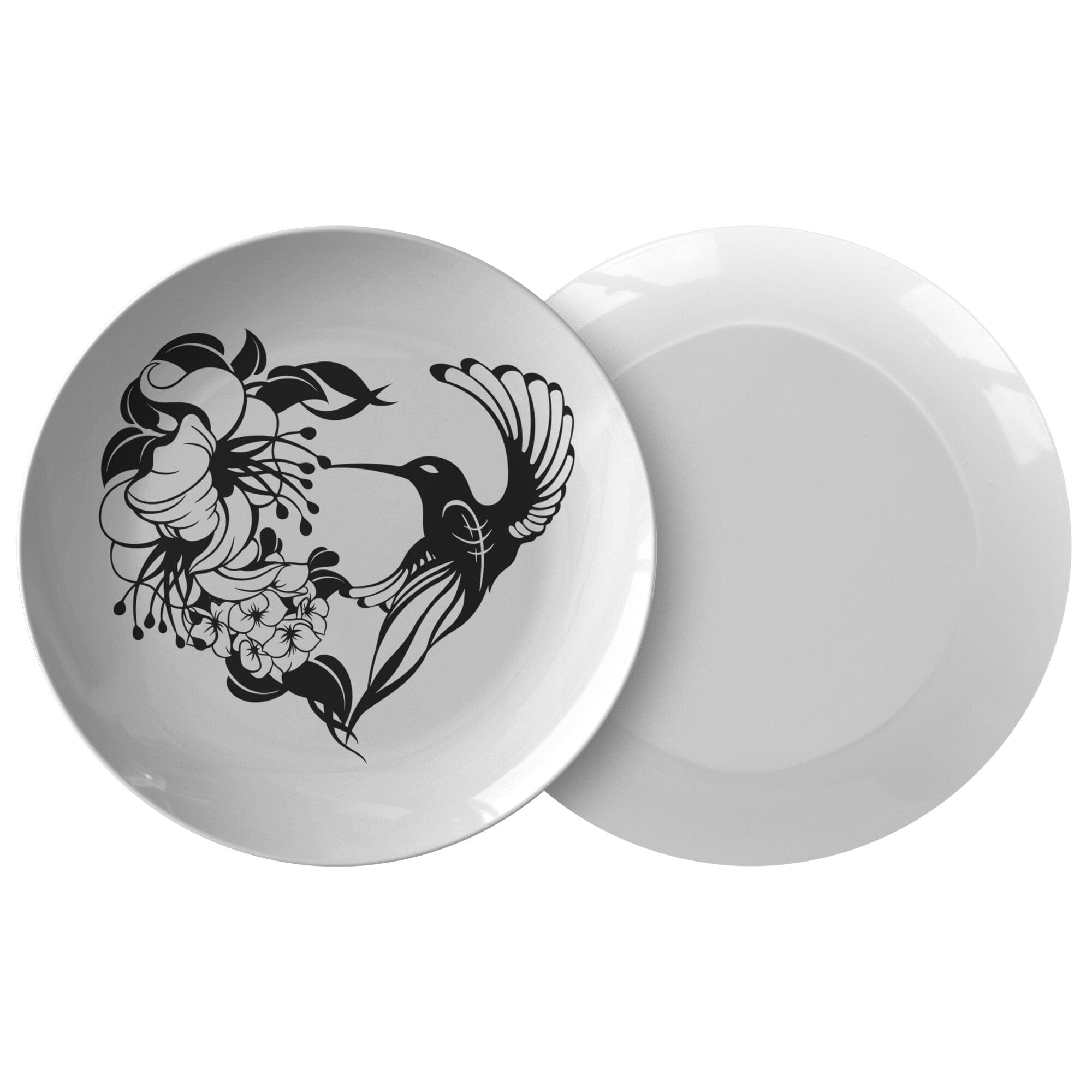 Kate McEnroe New York Floral Hummingbird Heart Dinner PlatesPlates9820SINGLE