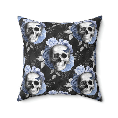 Kate McEnroe New York Floral Skull Square Pillow CoverThrow Pillow Covers3549442683