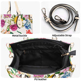 Kate McEnroe New York Floral Top Handle Handbag, Vintage Style Botanical SatchelHandbagsWJ25X9EW-1