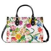 Kate McEnroe New York Floral Top Handle Handbag, Vintage Style Botanical SatchelHandbagsWJ25X9EW-1