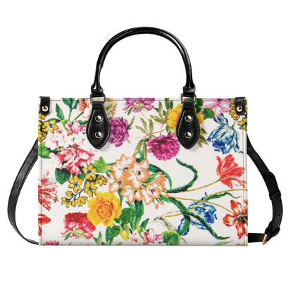 Kate McEnroe New York Floral Top Handle Handbag, Vintage Style Botanical SatchelHandbagsWJ25X9EW-1